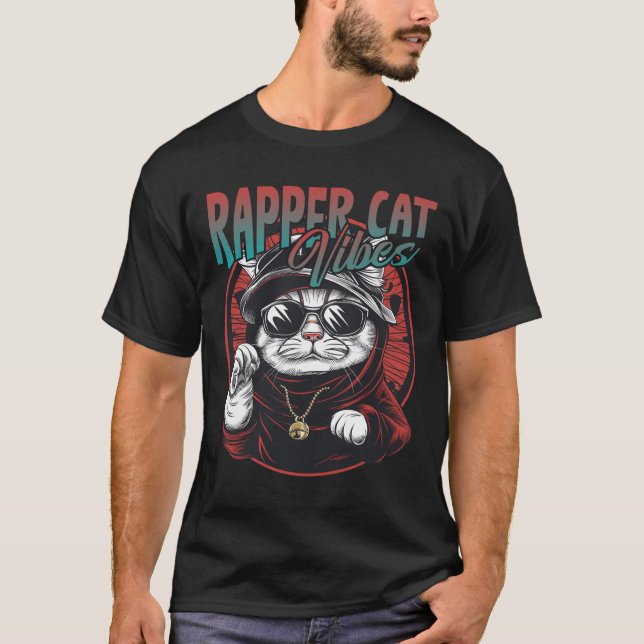 T-shirt Vibes de chat Rapper (Devant)