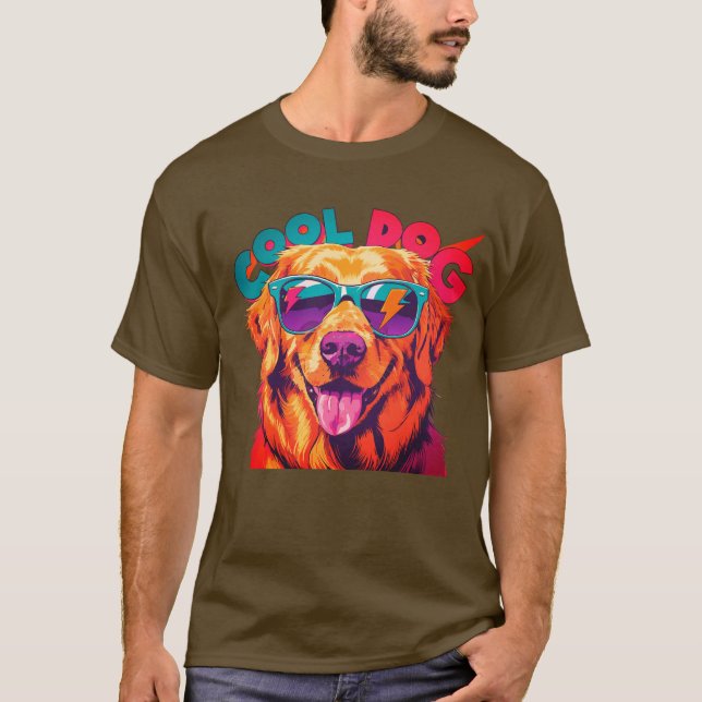 T-shirt Vibes de chiens cool (Devant)