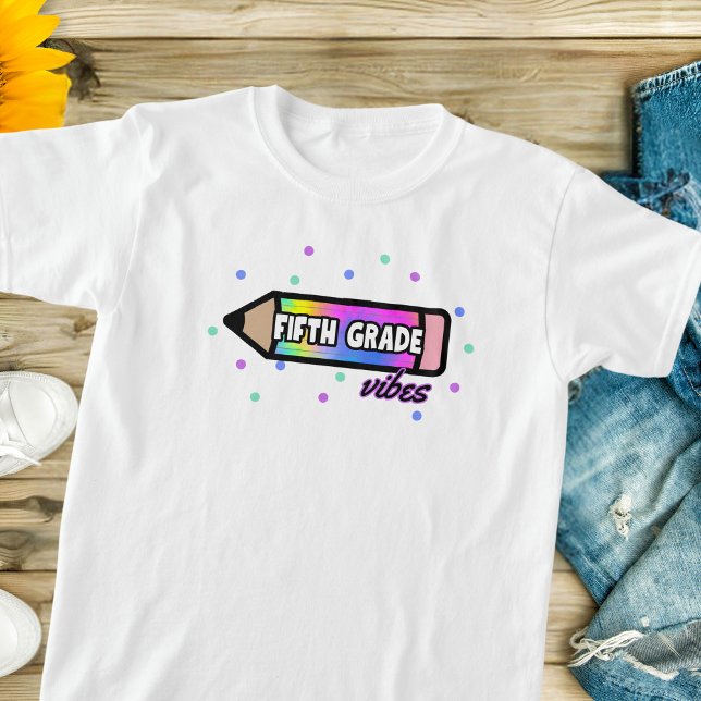 T-shirt Vibes de cinquième année (Créateur téléchargé)