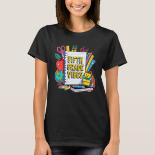 T-shirt Vibes de cinquième année Enseignant Enfants 5e ann