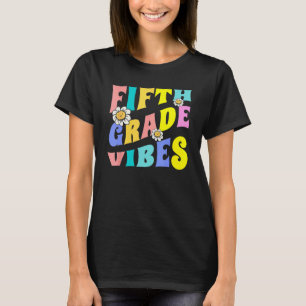 T-shirt Vibes de cinquième année Premier jour de retour à 