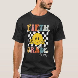 T-shirt Vibes de cinquième année Sourire Premier jour de l