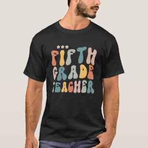 T-shirt Vibes de cinquième année super rétro Enseignant de