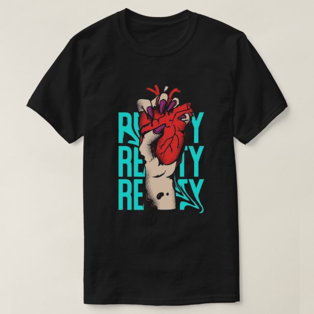 T-shirt Vibes de coeur (Design devant)