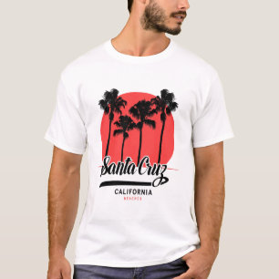 T-shirt Vibes de coucher de soleil Retro Père Noël Cruz