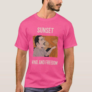 T-shirt Vibes de coucher de soleil routières ouvertes