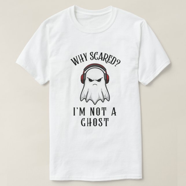 T-shirt Vibes de fantômes amusantes (Design devant)