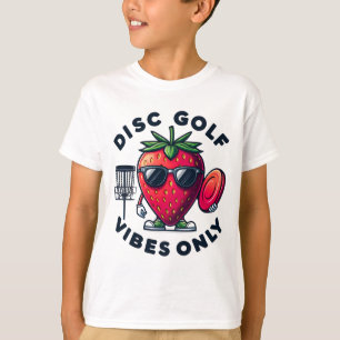 T-shirt Vibes de golf Disc uniquement fraise