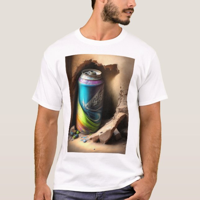 T-shirt Vibes de graffitis : L'art de rue qui vous parle (Devant)