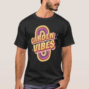 T-shirt Vibes de jardin Arc-en-ciel Rétro Cool Jardin Jard
