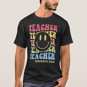 T-shirt Vibes de jardin d'enfants super Visage rétro Ensei