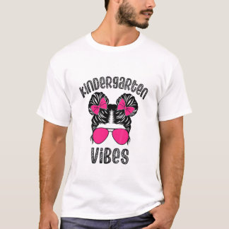 T-shirt Vibes De Jardin Pour Enfants Retour À L'École Mign