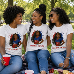 T-shirt Vibes de Juneteenth Rouge, Blanc & Bleu uniquement