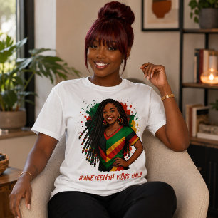 T-shirt Vibes de Juneteenth seulement