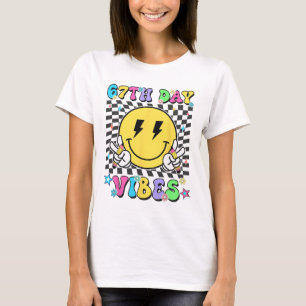 T-shirt Vibes de la 67e journée d'école 67 jours plus inte