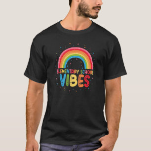 T-shirt Vibes De L'École Primaire Premier Jour Retour À L'