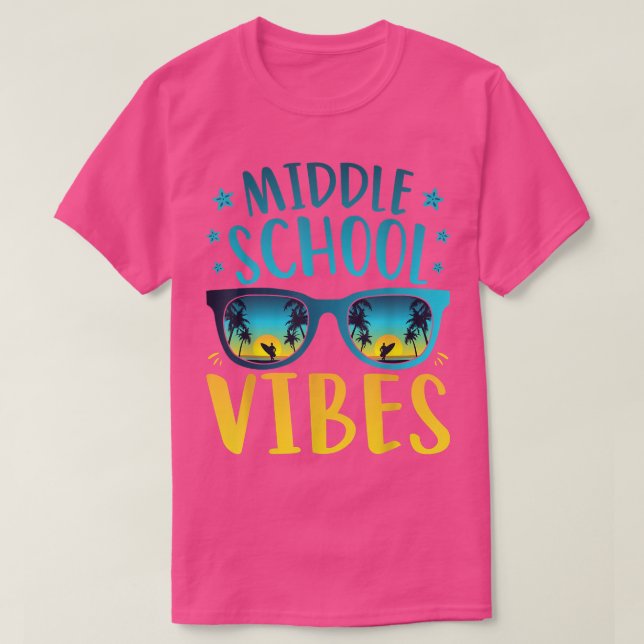 T-shirt Vibes de l'école secondaire Étudiant Premier jour  (Design devant)