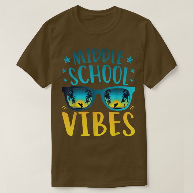 T-shirt Vibes de l'école secondaire Étudiant Premier jour  (Design devant)