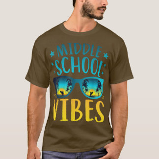T-shirt Vibes de l'école secondaire Étudiant Premier jour