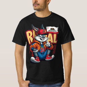 T-shirt Vibes de Lièvre Urbain – Lapin Avisé dans le Style