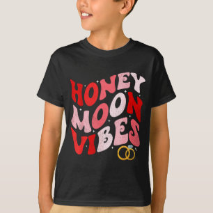 T-shirt Vibes de lune de miel Nouveaux mariés Mariés Rétro