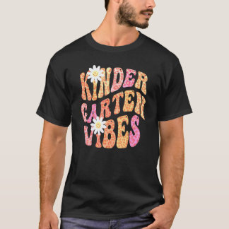 T-shirt Vibes de MATERNELLE d'AUTOMNE Rétro Enseignant Kin