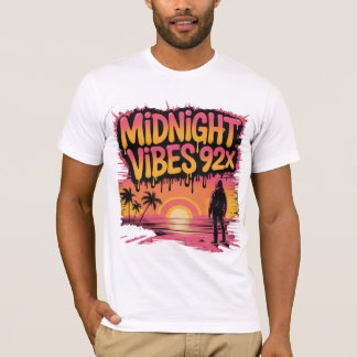 T-shirt Vibes de minuit 92x graffiti art avec une personne