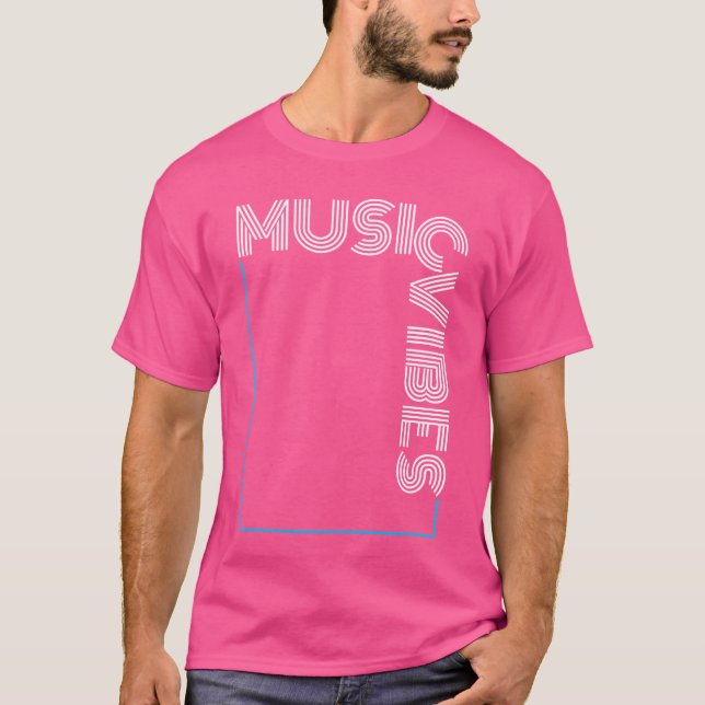 T-shirt Vibes de musique ami (Devant)