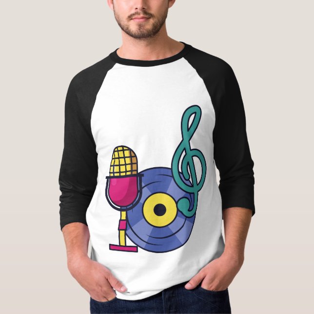 T-shirt Vibes de musique Graphic Tee (Devant)