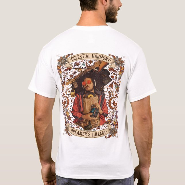 T-shirt Vibes de musique rétro et graphique de berceuse de (Dos)