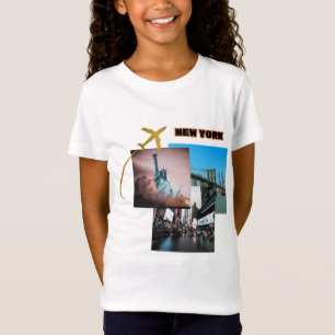 T-Shirt Vibes de New York - Collage de voyage urbain
