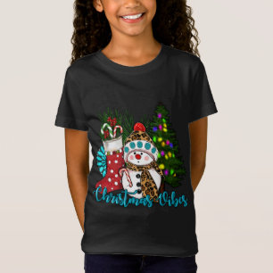 T-Shirt Vibes de Noël Cute Snowman Noël Stocker Ca