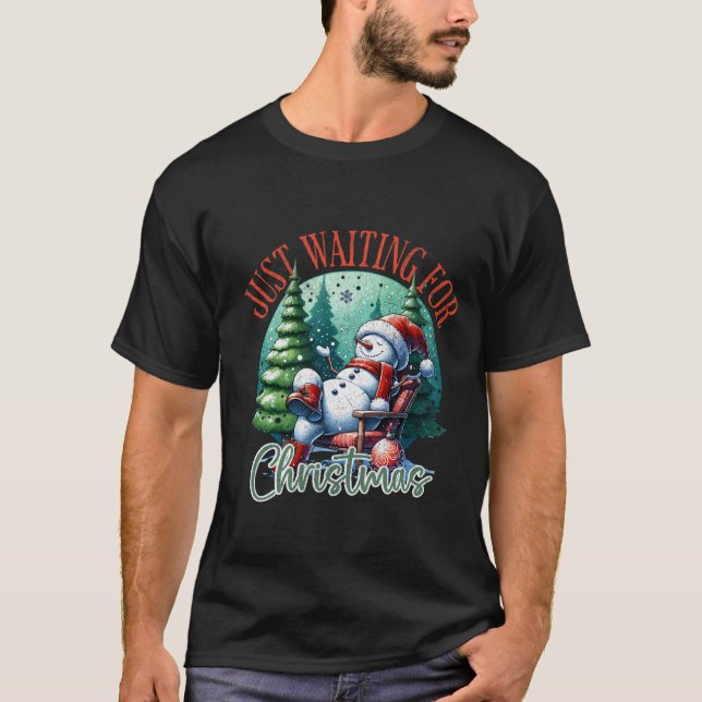 T-shirt Vibes de Noël et de fête (Devant)
