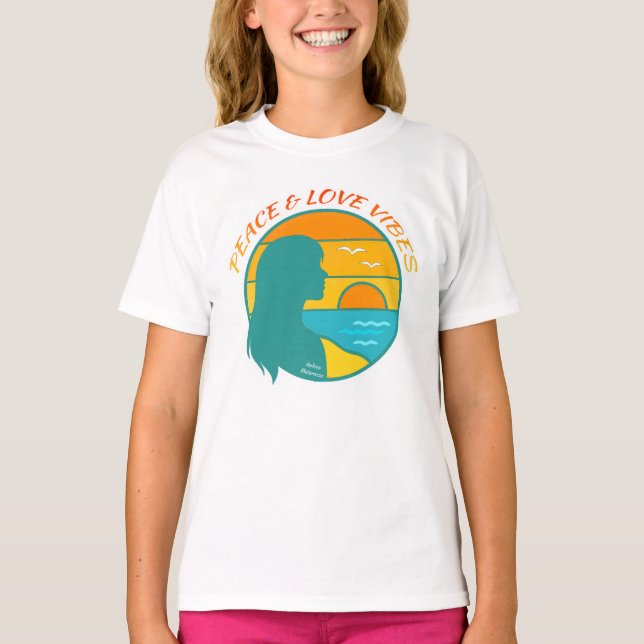 T-shirt Vibes de Paix & d'Amour (Devant)