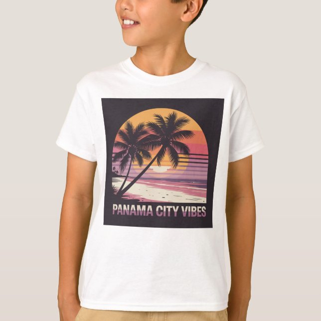 T-shirt Vibes de Panama City (Devant)