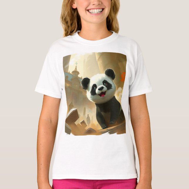 T-shirt Vibes de Panda Mignon (Devant)