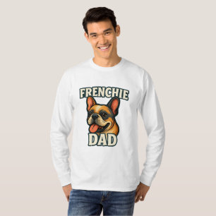 T-shirt Vibes de Papa Frenchie Coolest Papa Bouledogue Eve