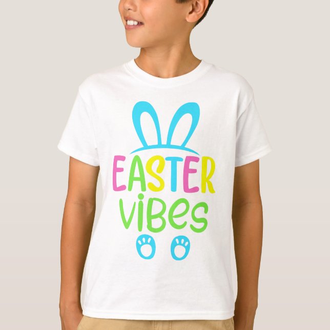 T-shirt Vibes de Pâques Pastel (Devant)