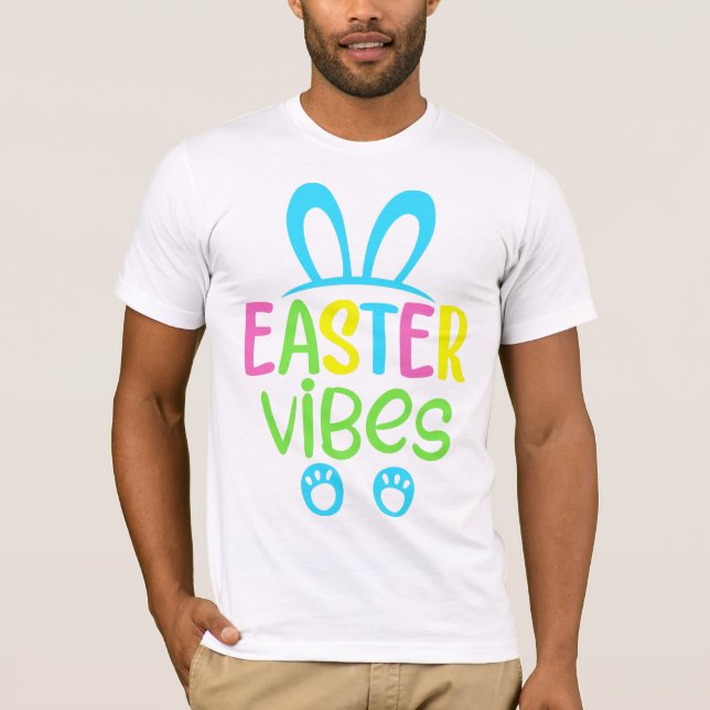 T-shirt Vibes de Pâques Pastel (Devant)