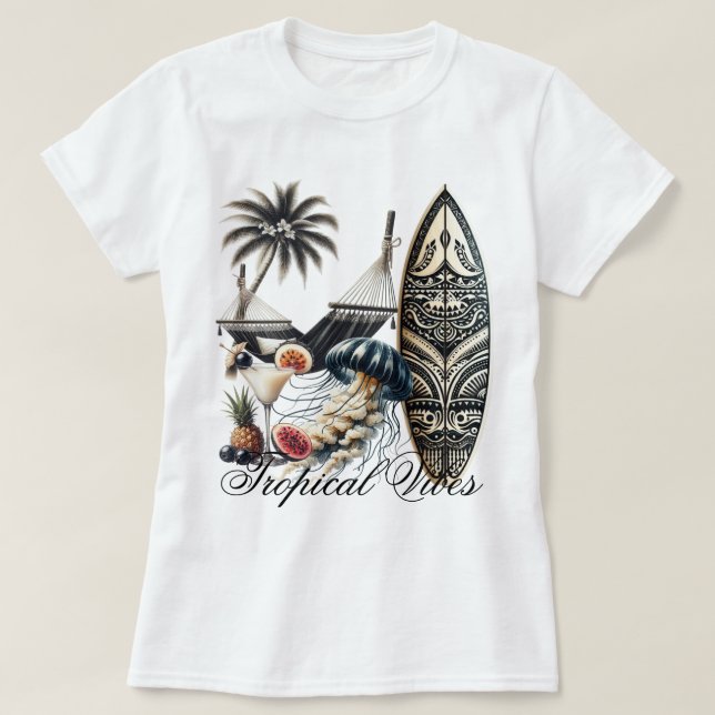 T-shirt Vibes de plage (Design devant)