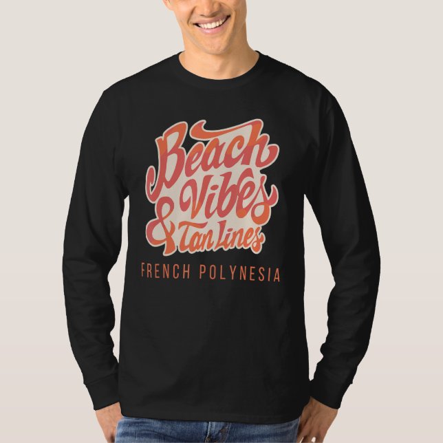 T-shirt Vibes De Plage Et Tan Lines Grèce (Devant)