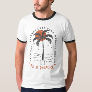 T-shirt Vibes de plage Tropical Palm Tree Summer Sun Retro