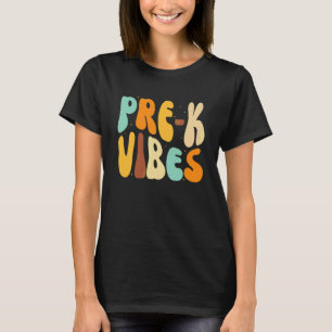 T-shirt Vibes de pré-maternelle Retour à l'école Filles Ga