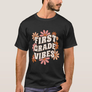 T-shirt Vibes De Première Année Retour À L'Équipe D'École