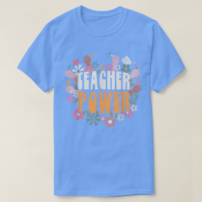 T-shirt Vibes De Professeurs Retour À L'École Enseignant (Design devant)