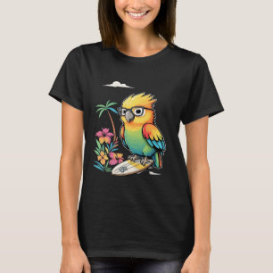 T-shirt Vibes de refroidissement de perroquets tropicaux -