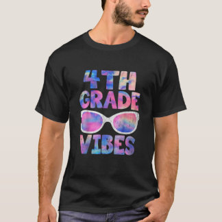 T-shirt Vibes De Retour À L'École De 4E Année—Enseignant D