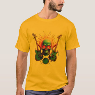 T-shirt Vibes de roches iconiques : crâne et os croisés