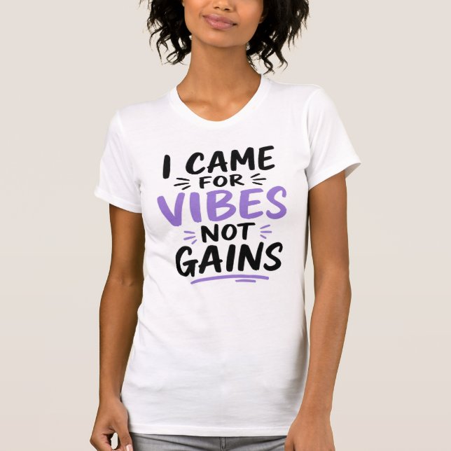 T-shirt Vibes de salle de sport (Devant)