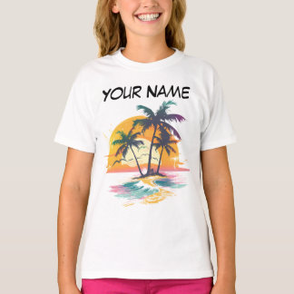 T-shirt Vibes de soleil tropicales - Palmiers et conceptio